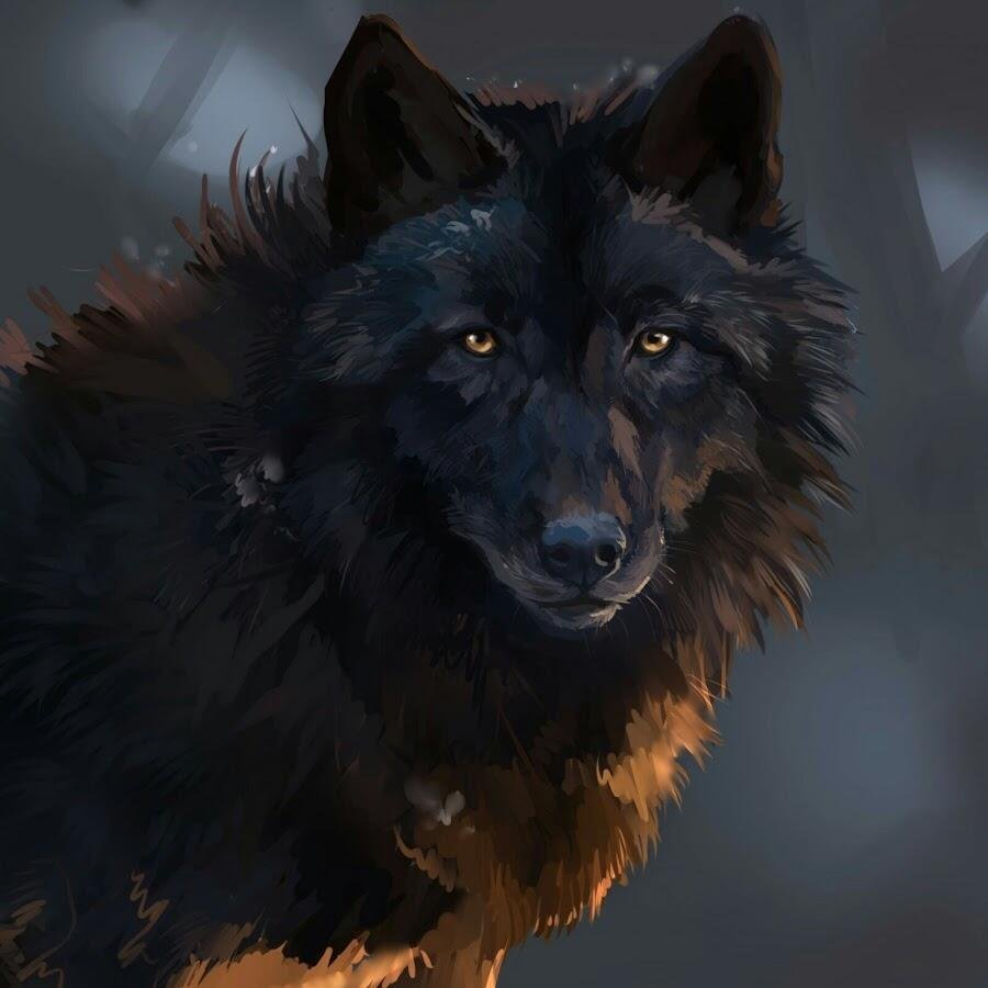 Волк с желтыми глазами