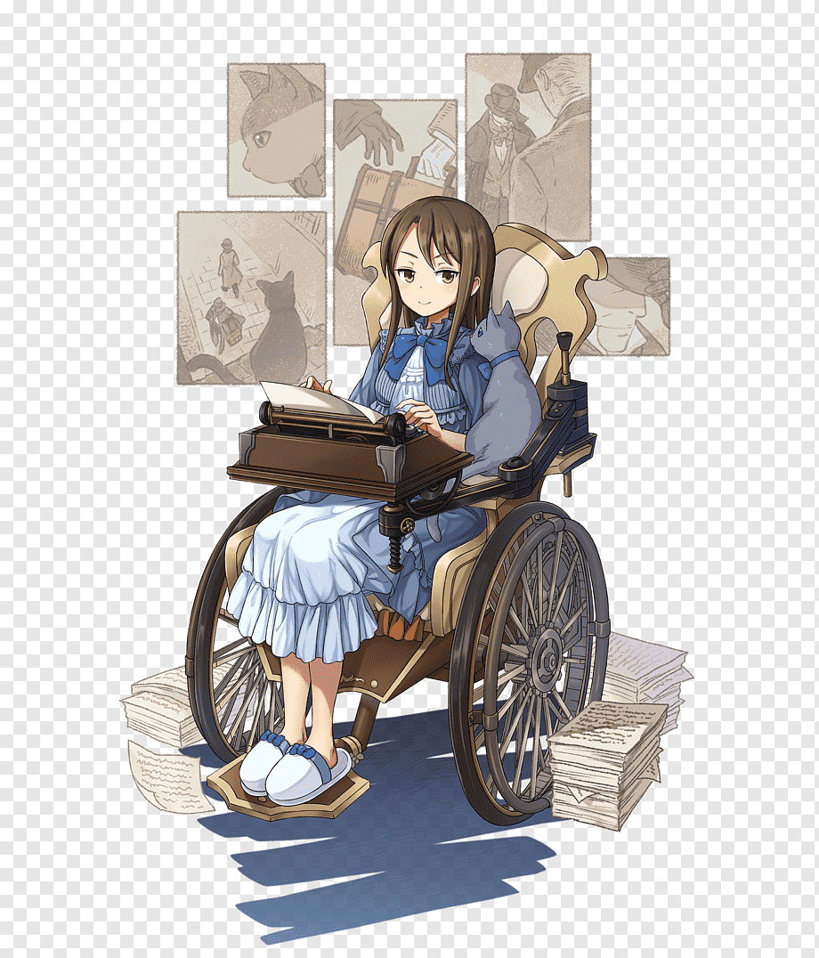 Девочка в инвалидной коляске аниме