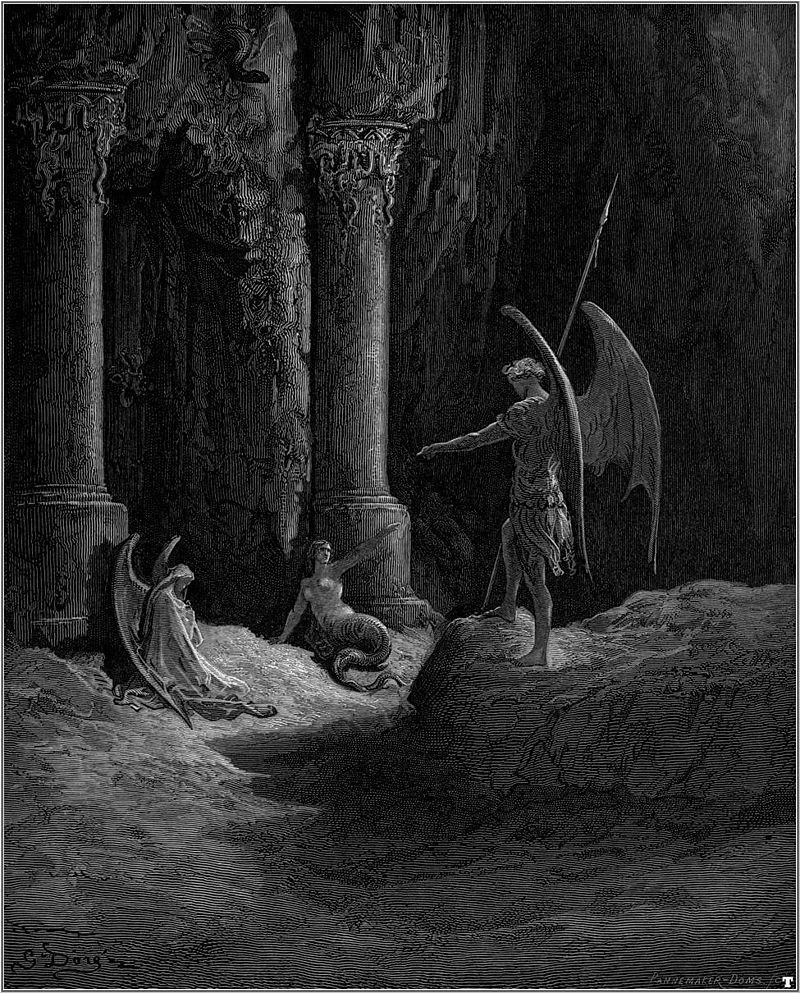 Гюстав Доре — "потерянный рай", 1866 год.