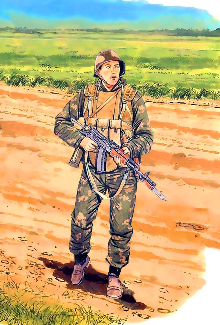 Советский солдат в Афганистане арт