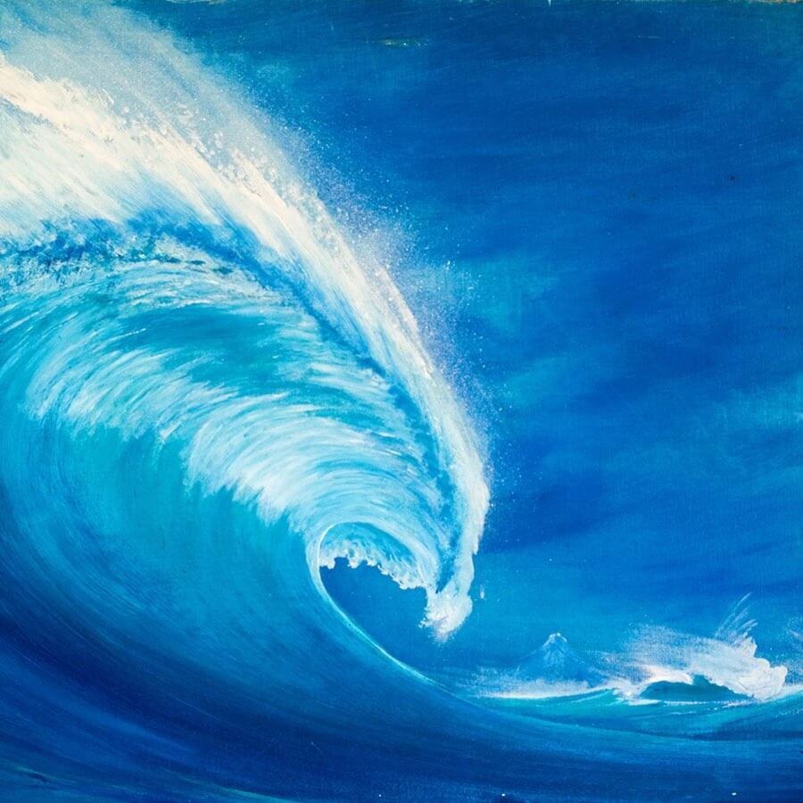 Абстрактная живопись волна