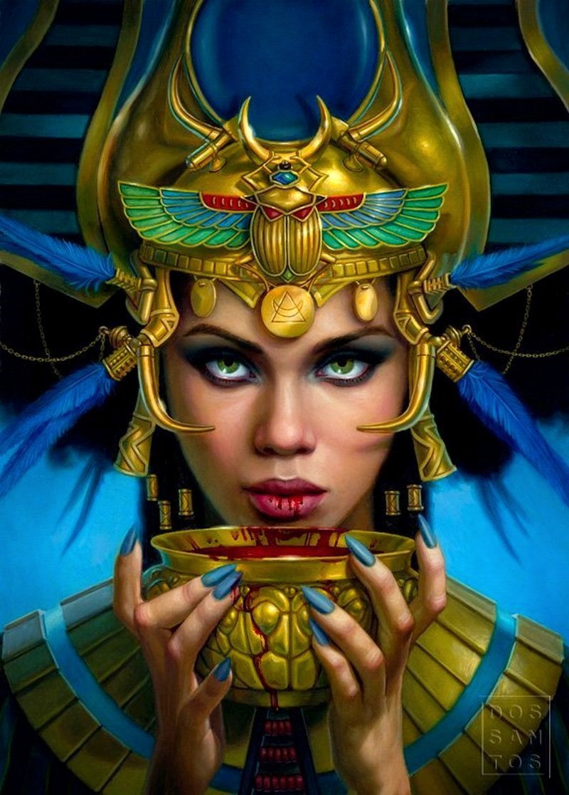 Изида богиня Египта фэнтези