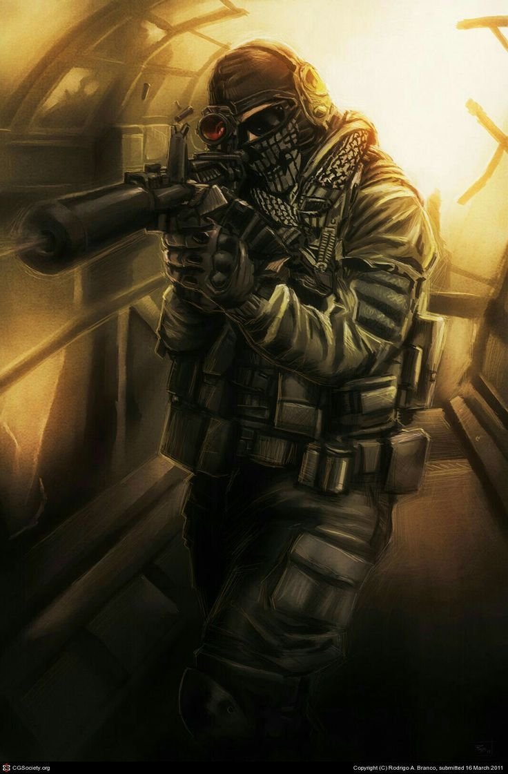 Спецназ гоуст из Call of Duty Ghosts