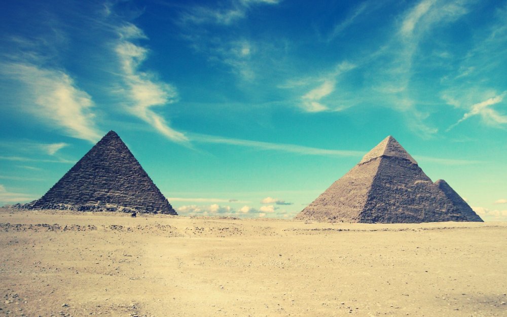 Пирамида Хеопса древний Египет арт