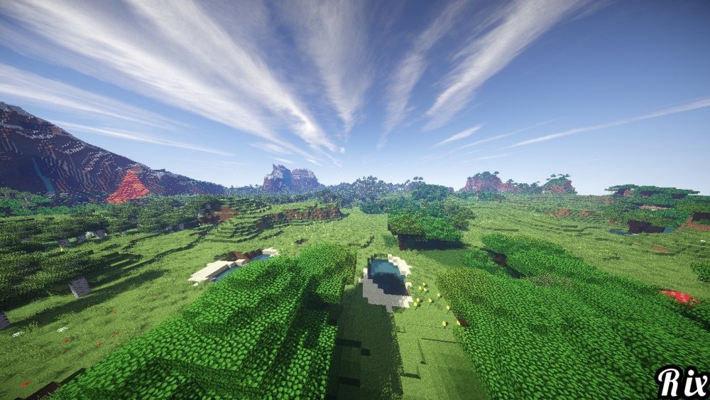 Minecraft пейзаж