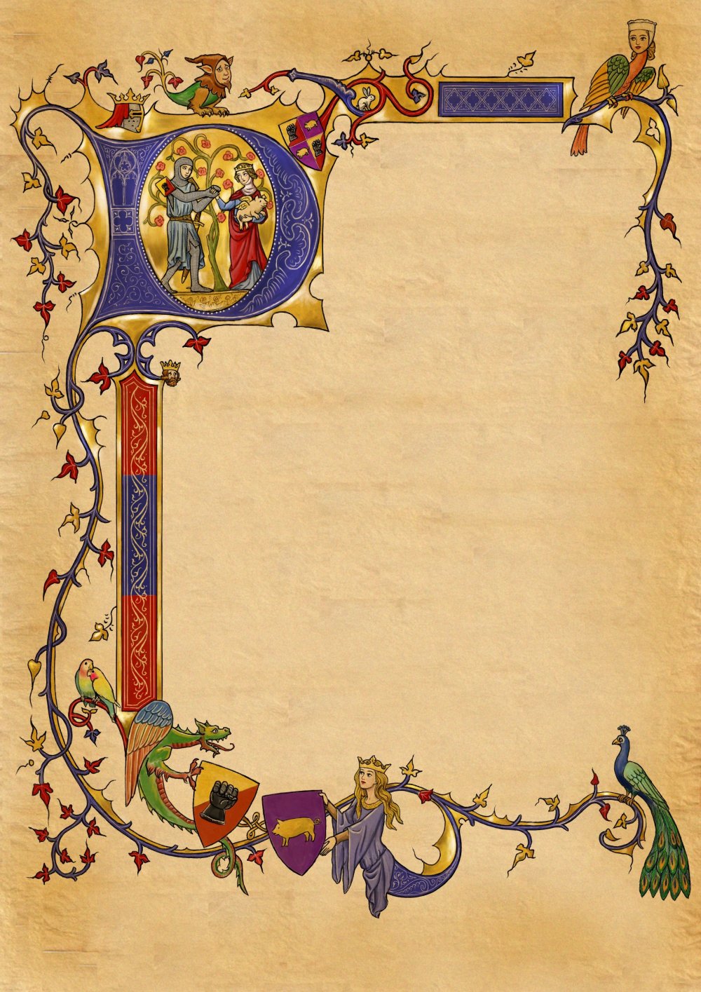 Средневековый пергамент