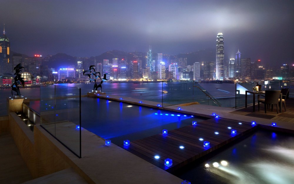 Гонконг бассейн на крыше