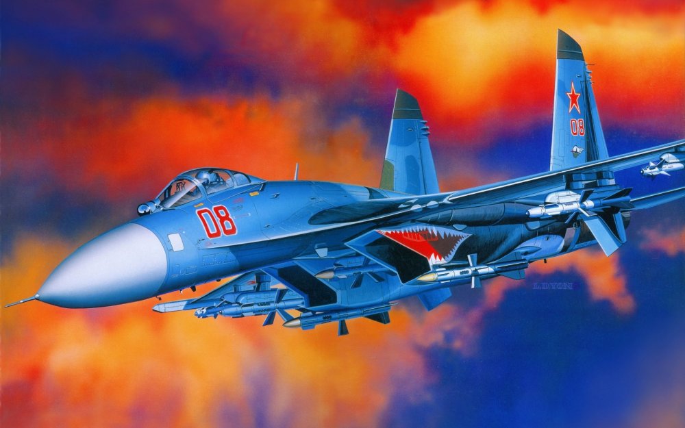 Самолет ВВС России Су