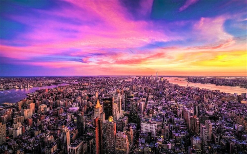 Панорама Нью Йорк 4к