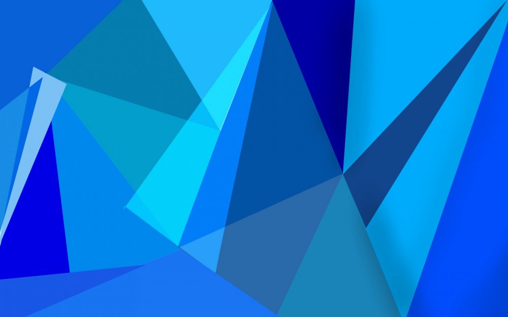 Голубой фон с геометрическими фигурами