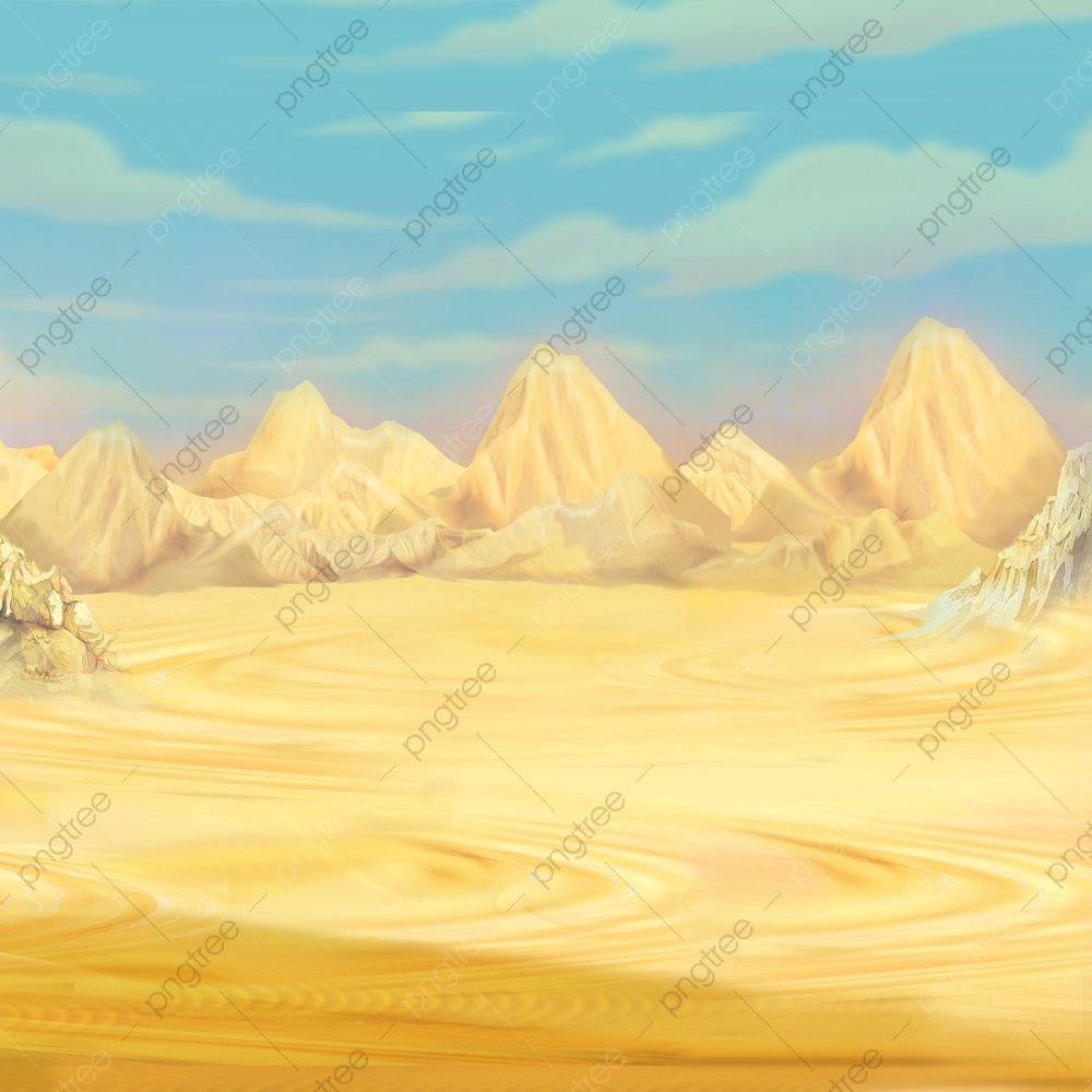 Пустынный пейзаж векторный
