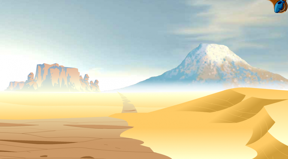 Мультяшная пустыня каньон