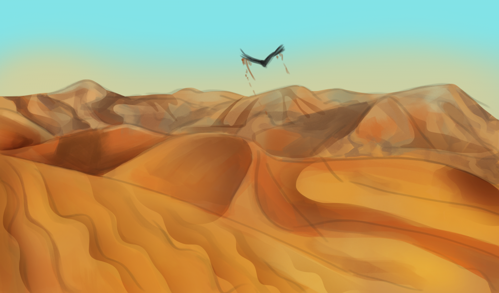 Нарисовать пустыню