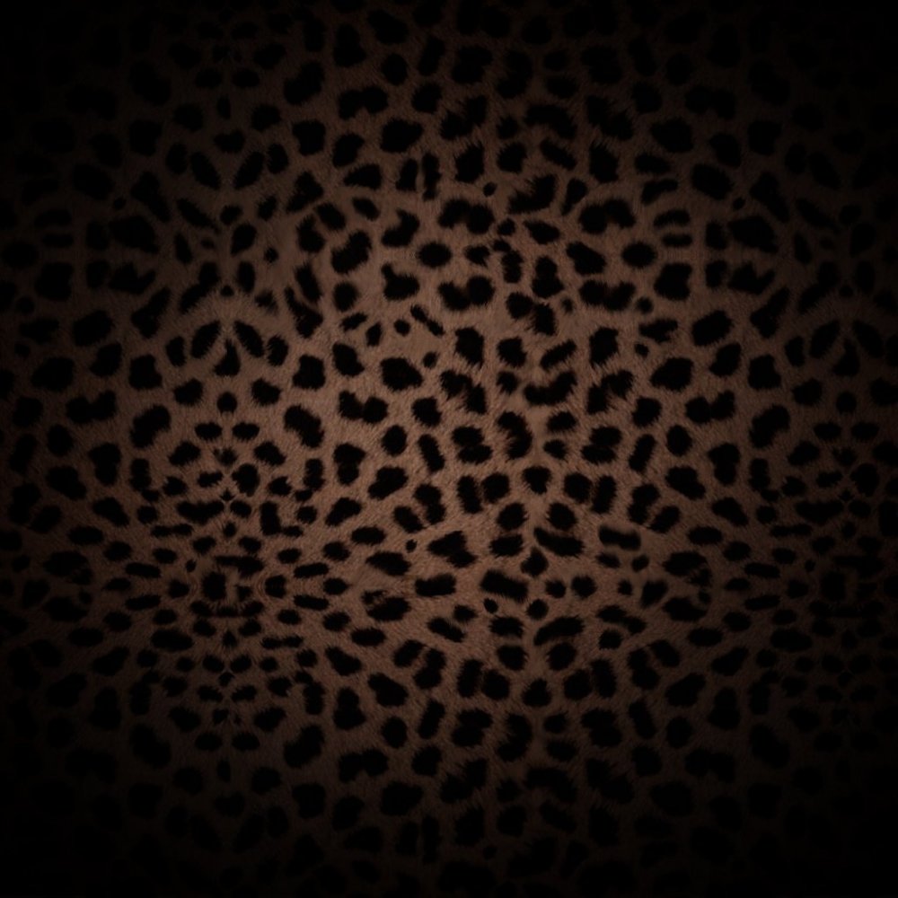 Леопардовый принт на черном фоне