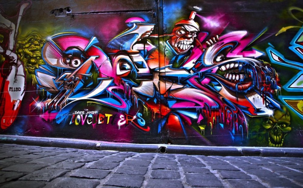 Красочные граффити