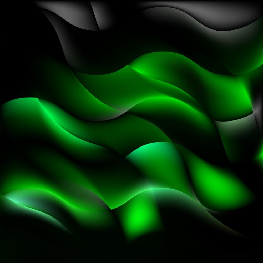 Абстракция зеленого цвета