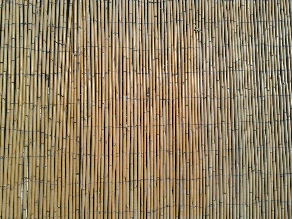 Бамбуковый коврик вид сверху
