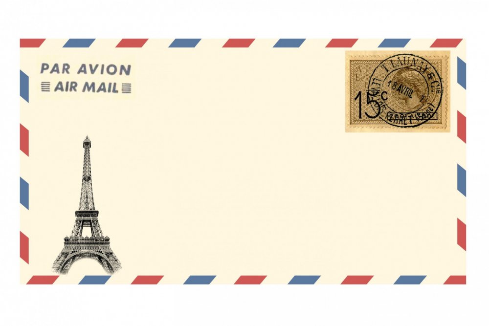 Французское письмо конверт