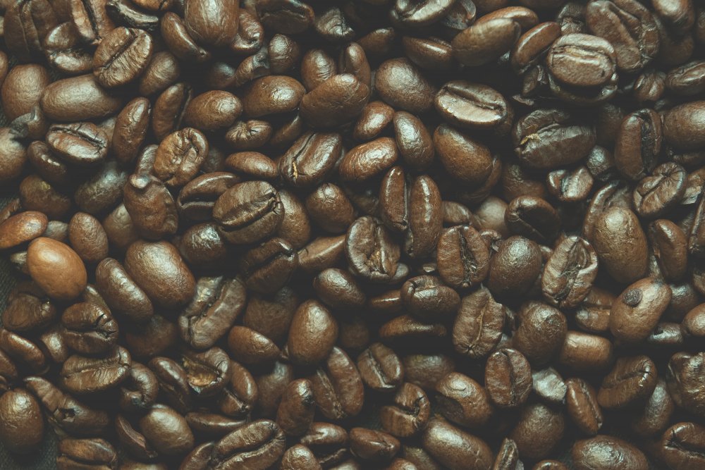 Кофейное зерно коричневое