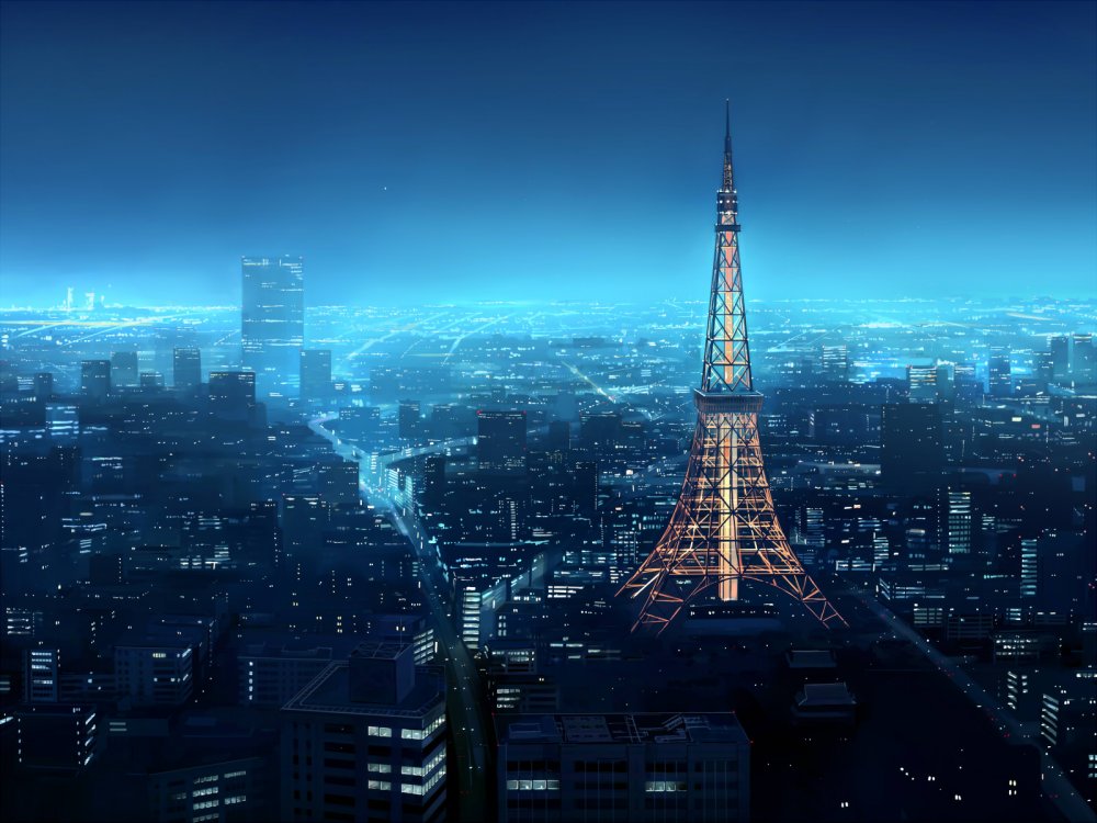 Башня Токио в аниме