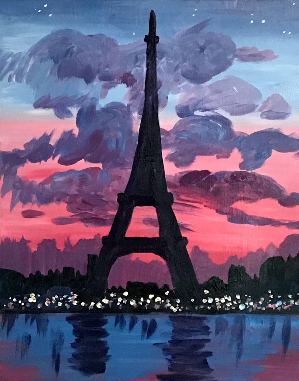 Эльфивая башня в Париже арт
