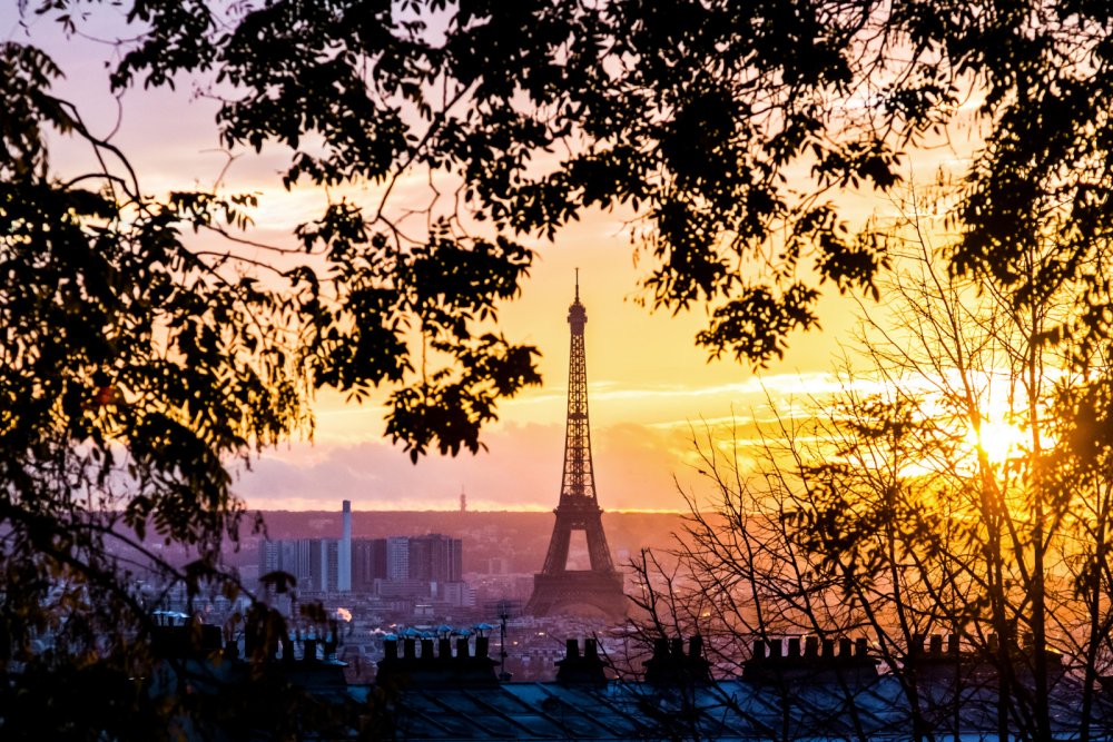 Париж закат
