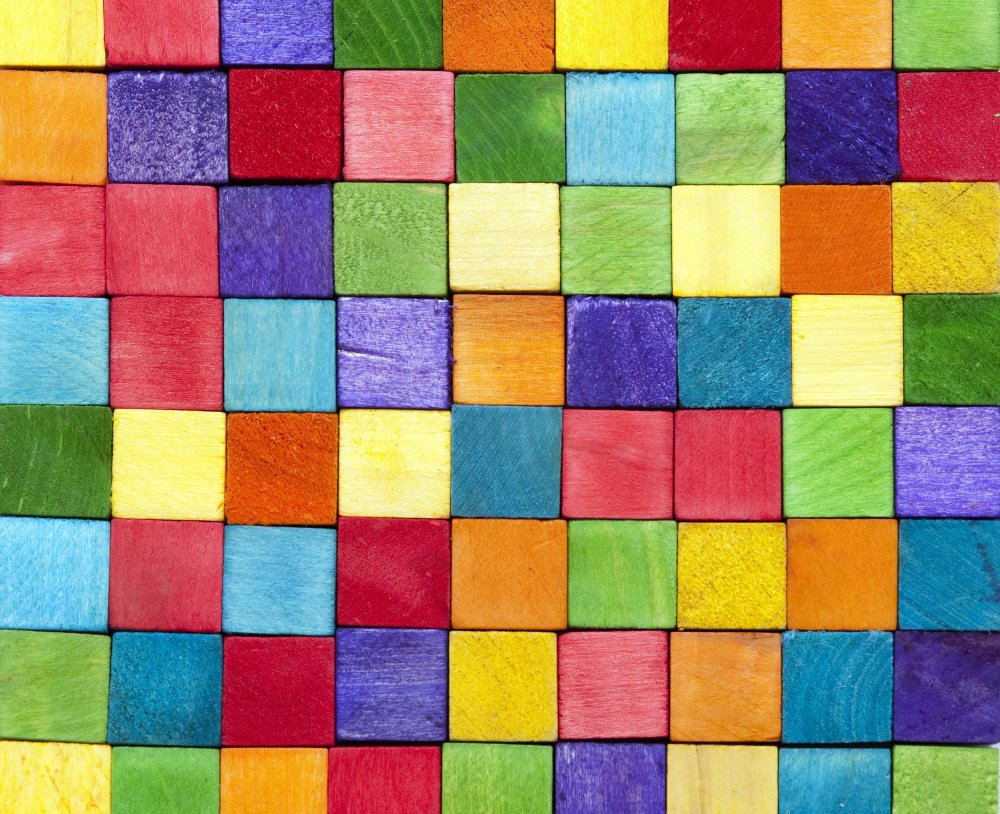 Фон из разноцветных квадратов