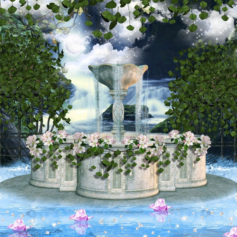 Сказочный фонтан