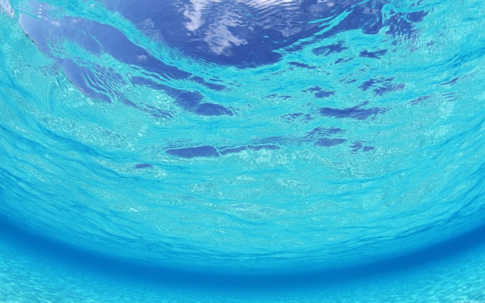 Цвет океана под водой