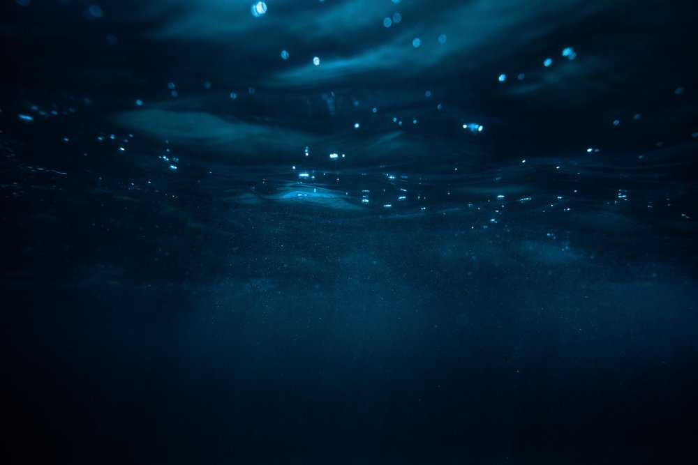 Океан под водой глубина