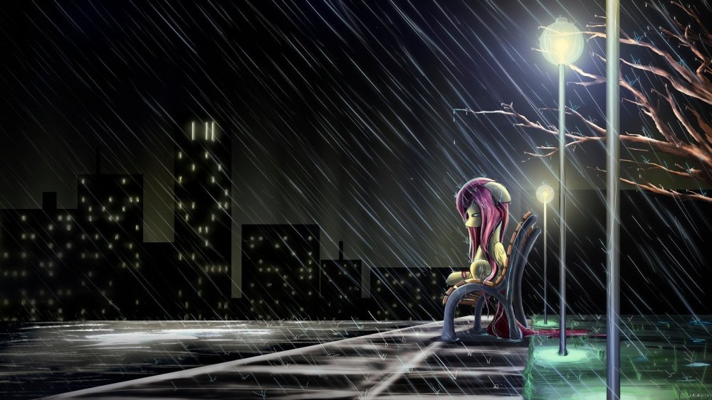 Дождливая ночь аниме