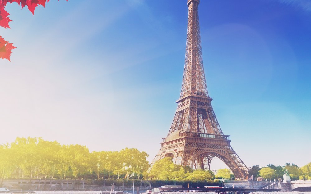 Фон Париж эльфивая башня