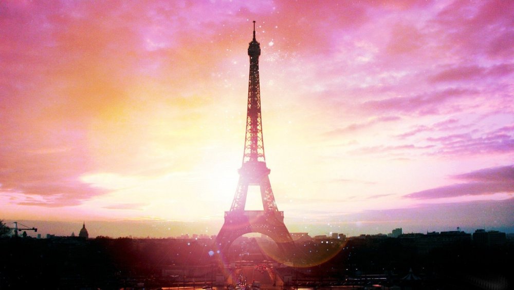 Париж на фоне эльфовой башни