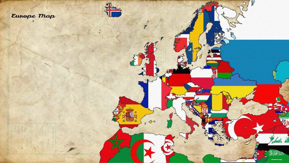 Карта Европы 1936 года