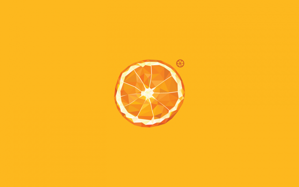 Оранжевый пиксельный фон