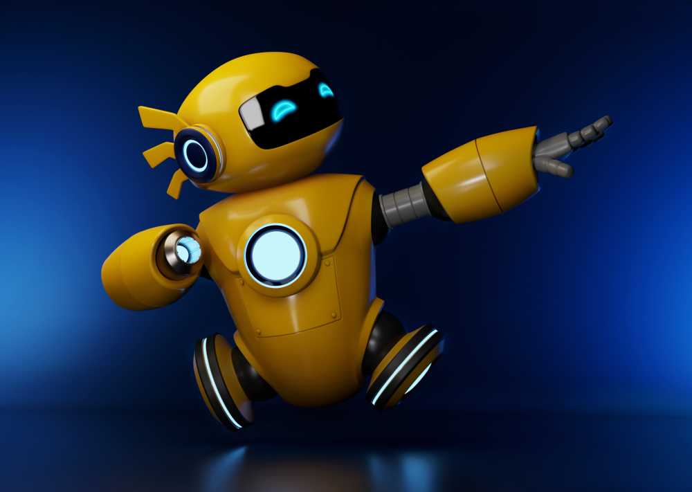 Робот для детей желтый