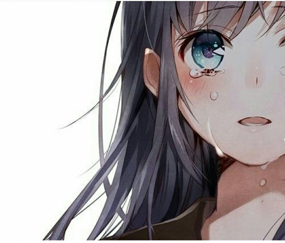 Плачущие аниме девушки