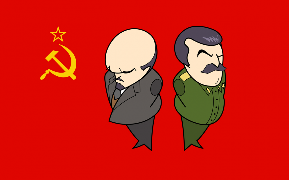 Коммунист Ленин и Сталин арты
