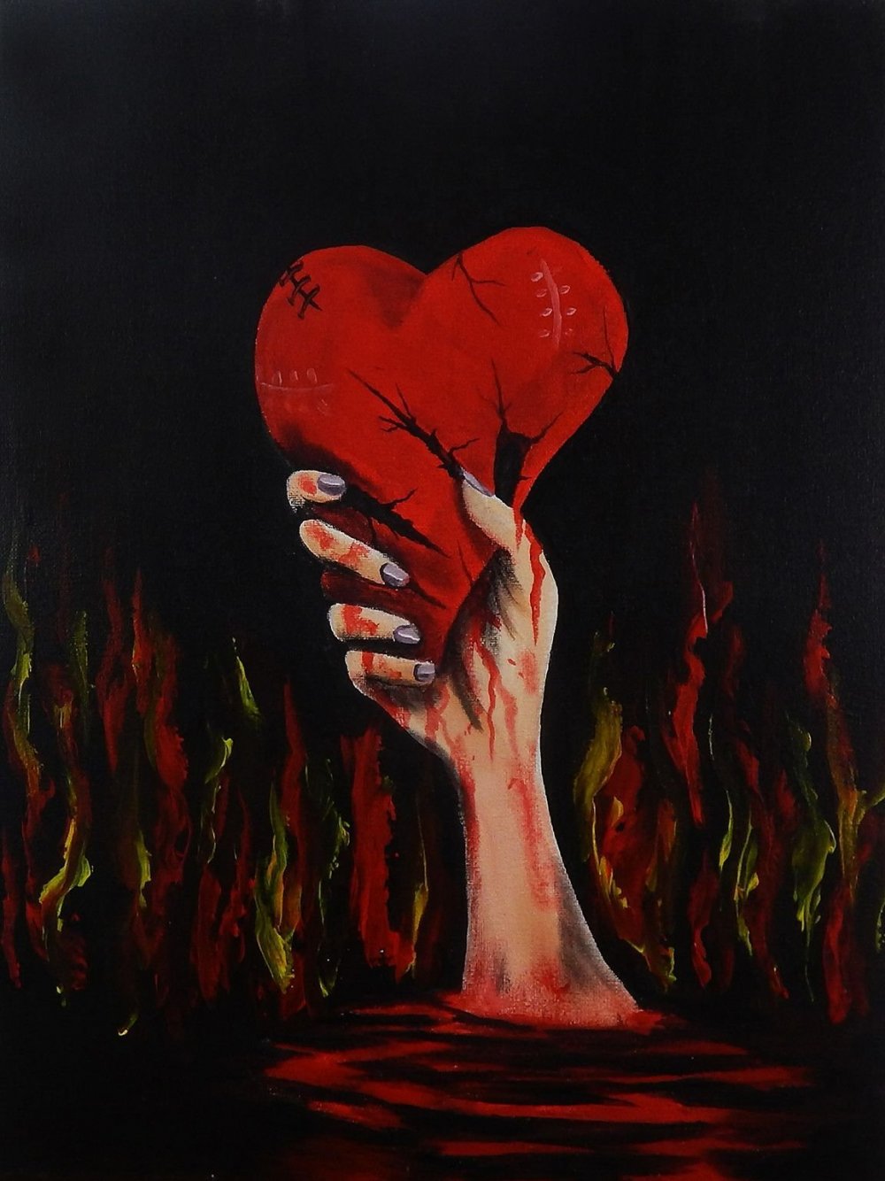Саске Учиха разбитое сердце арт