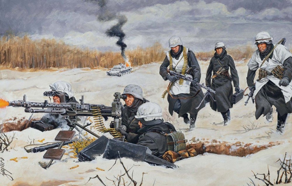 Пехота Вермахт зима