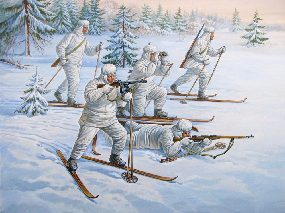 Финские лыжники