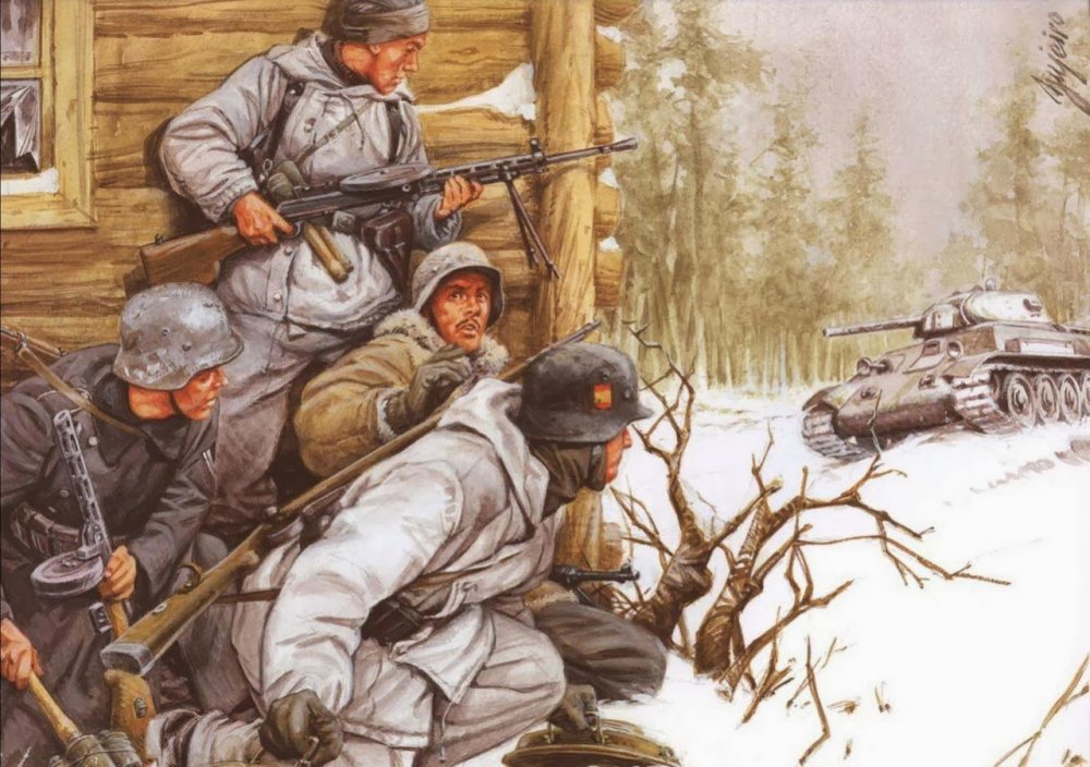 Солдаты вермахта зима 1941 солдатики