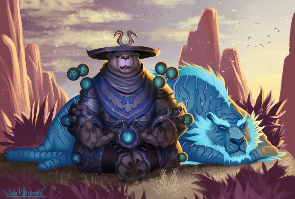 Warcraft Пандарен монах
