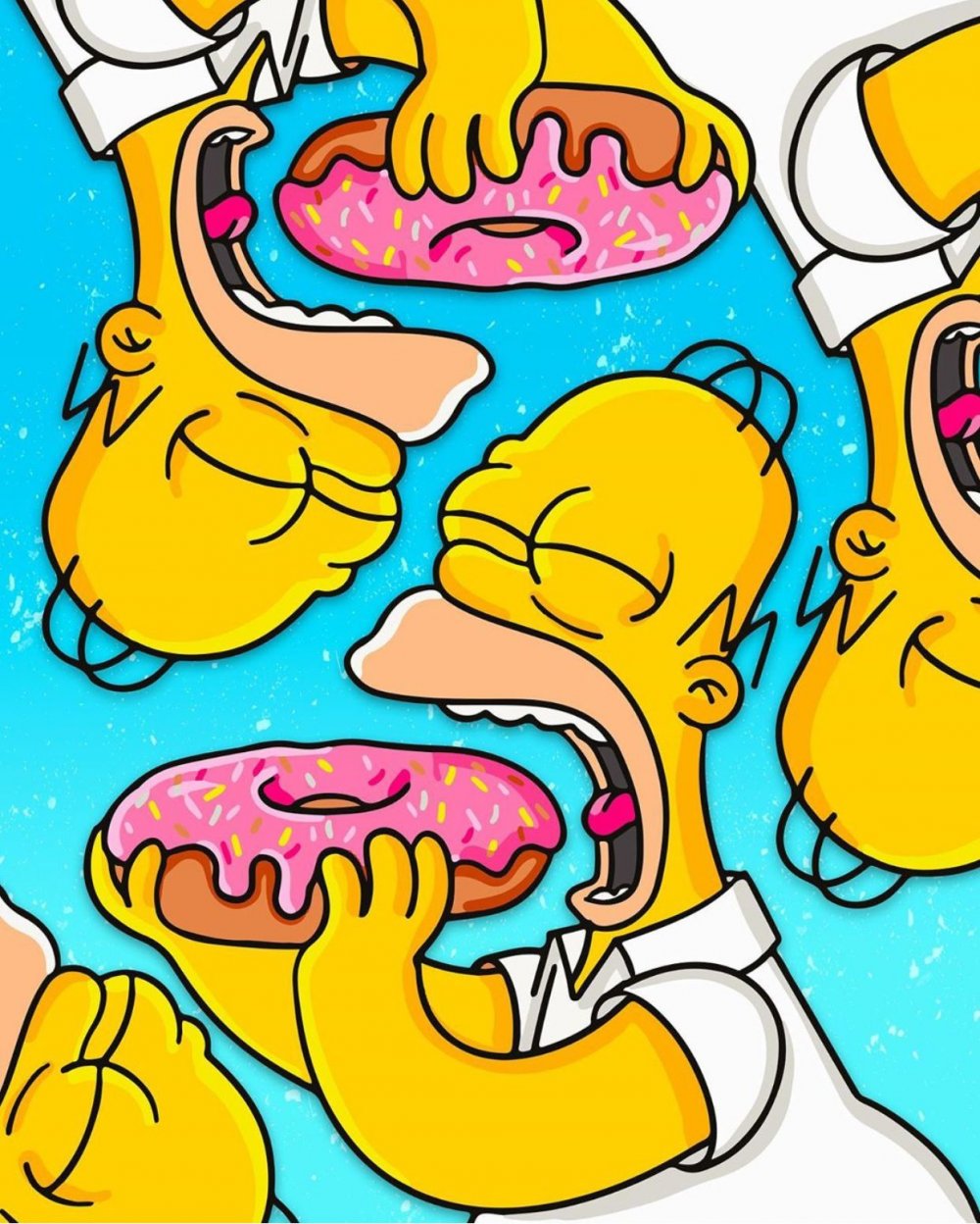 Гомер симпсон с пончиком