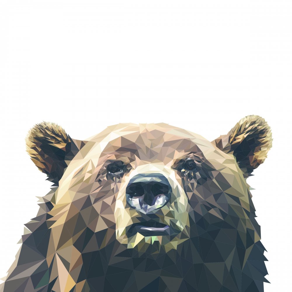 Стилизованная морда медведя