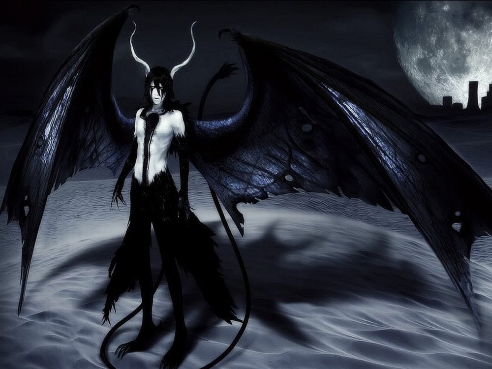 Черные крылья демона