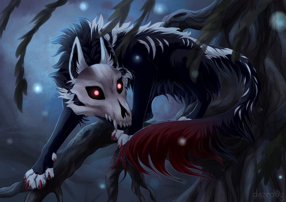 Волк демон аниме крипипаста