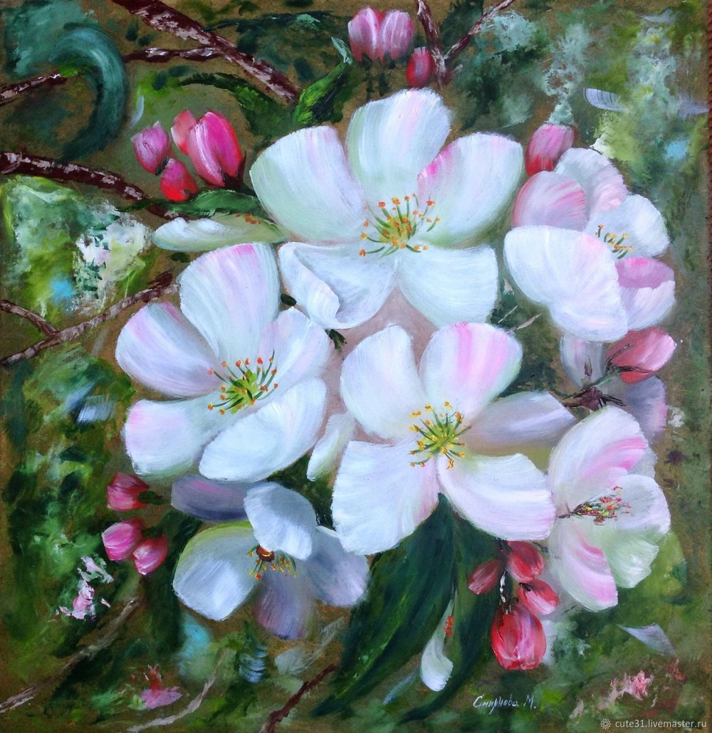 Цветущая яблоня Мария Павлова