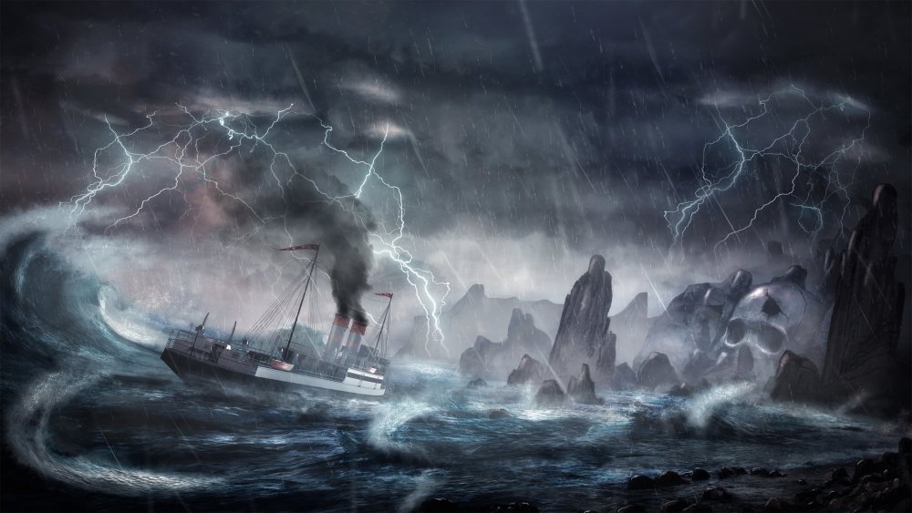 Корабль в шторм