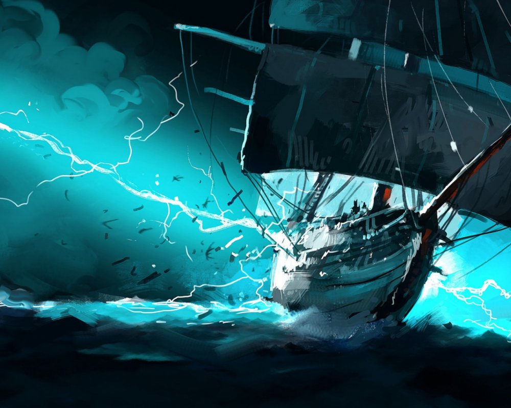 Пиратский корабль фэнтези